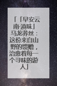 「早安云南·滇味」马龙荞丝：这份来自山野的馈赠，治愈着每一个寻味的游人