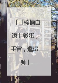「楠楠自语」彩蛋，手雷，邋遢帅