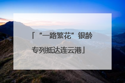 “一路繁花”银龄专列抵达连云港