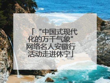 “中国式现代化的万千气象”网络名人安徽行活动走进休宁