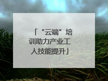 “云端”培训助力产业工人技能提升