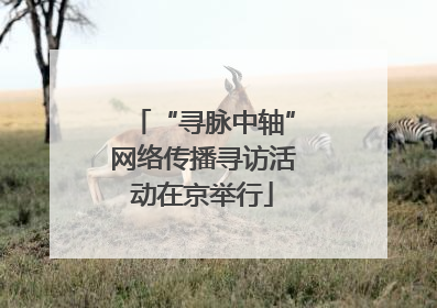 “寻脉中轴”网络传播寻访活动在京举行