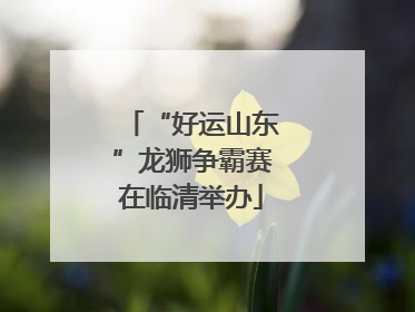 “好运山东”龙狮争霸赛在临清举办