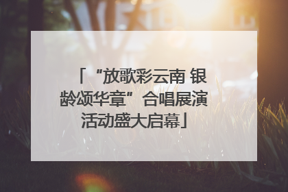 “放歌彩云南 银龄颂华章”合唱展演活动盛大启幕