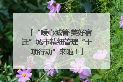 “暖心城管·美好宿迁”城市精细管理“十项行动”来啦！