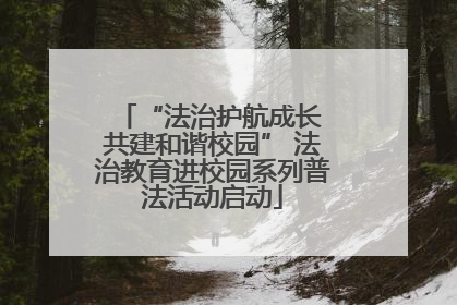 “法治护航成长 共建和谐校园” 法治教育进校园系列普法活动启动