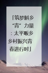 筑梦斛乡“青”力量：太平畈乡乡村振兴青春进行时