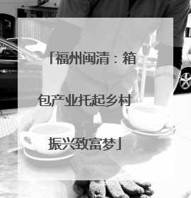 福州闽清：箱包产业托起乡村振兴致富梦