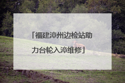 福建漳州边检站助力台轮入漳维修