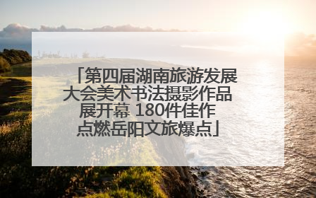 第四届湖南旅游发展大会美术书法摄影作品展开幕 180件佳作点燃岳阳文旅爆点