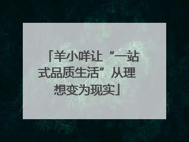 羊小咩让“一站式品质生活”从理想变为现实
