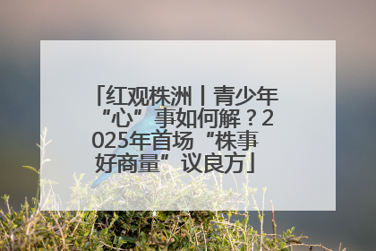 红观株洲丨青少年“心”事如何解？2025年首场“株事好商量”议良方