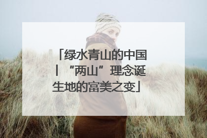 绿水青山的中国丨“两山”理念诞生地的富美之变