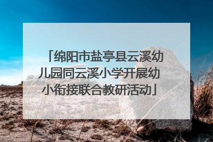 绵阳市盐亭县云溪幼儿园同云溪小学开展幼小衔接联合教研活动