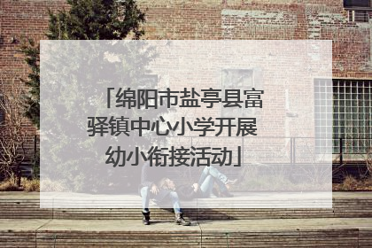 绵阳市盐亭县富驿镇中心小学开展幼小衔接活动