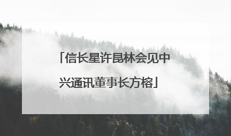 信长星许昆林会见中兴通讯董事长方榕