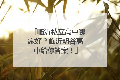 临沂私立高中哪家好？临沂明谷高中给你答案！