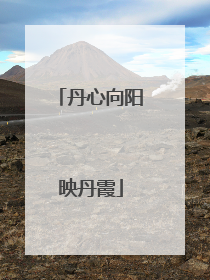 丹心向阳映丹霞