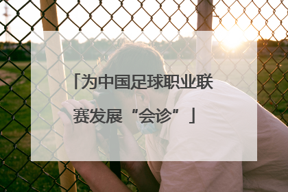 为中国足球职业联赛发展“会诊”