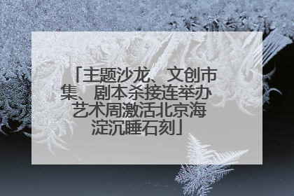 主题沙龙、文创市集、剧本杀接连举办 艺术周激活北京海淀沉睡石刻