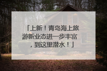 上新！青岛海上旅游新业态进一步丰富，到这里潜水！