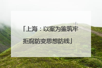 上海：以案为鉴筑牢拒腐防变思想防线