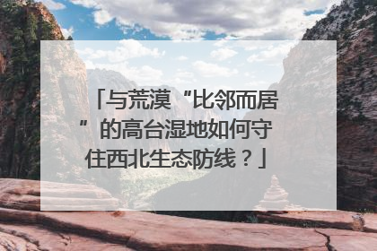 与荒漠“比邻而居”的高台湿地如何守住西北生态防线？