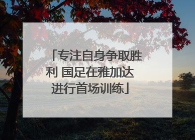 专注自身争取胜利 国足在雅加达进行首场训练