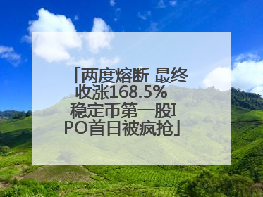 两度熔断 最终收涨168.5% 稳定币第一股IPO首日被疯抢