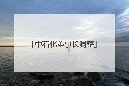 中石化董事长调整