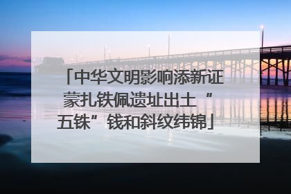 中华文明影响添新证 蒙扎铁佩遗址出土“五铢”钱和斜纹纬锦