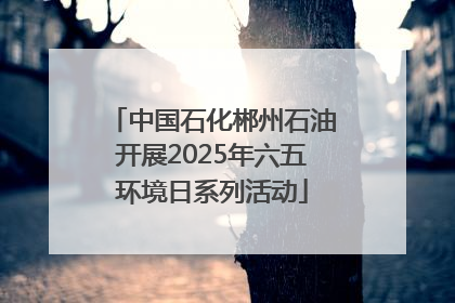 中国石化郴州石油开展2025年六五环境日系列活动