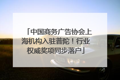 中国商务广告协会上海机构入驻普陀！行业权威奖项同步落户