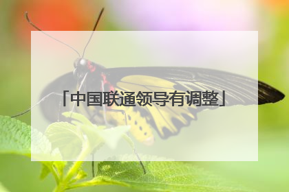 中国联通领导有调整