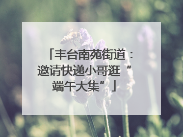 丰台南苑街道：邀请快递小哥逛“端午大集”