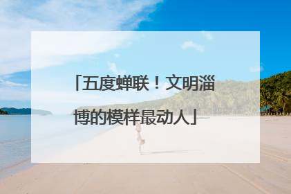 五度蝉联！文明淄博的模样最动人