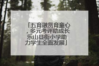 五育融贤育童心，多元考评助成长 乐山县街小学助力学生全面发展