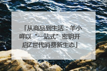 从商品到生活：羊小咩以“一站式”密钥开启Z世代消费新生态