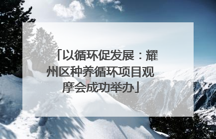 以循环促发展：耀州区种养循环项目观摩会成功举办