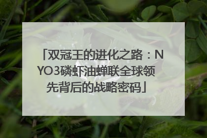 双冠王的进化之路：NYO3磷虾油蝉联全球领先背后的战略密码
