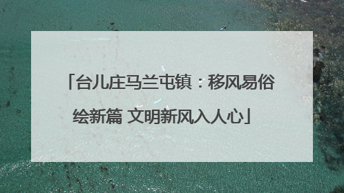 台儿庄马兰屯镇：移风易俗绘新篇 文明新风入人心