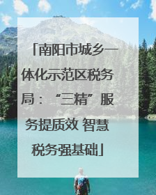 南阳市城乡一体化示范区税务局：“三精”服务提质效 智慧税务强基础