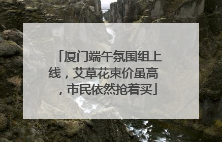 厦门端午氛围组上线，艾草花束价虽高，市民依然抢着买