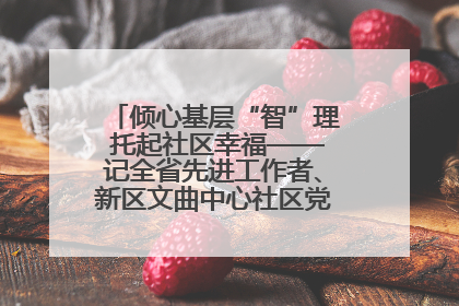 倾心基层“智”理 托起社区幸福——记全省先进工作者、新区文曲中心社区党委书记董世弘