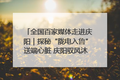 全国百家媒体走进庆阳｜探秘“陇电入鲁”送端心脏 庆阳驭风沐光点亮齐鲁万家