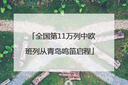 全国第11万列中欧班列从青岛鸣笛启程