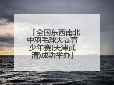 全国东西南北中羽毛球大赛青少年赛(天津武清)成功举办