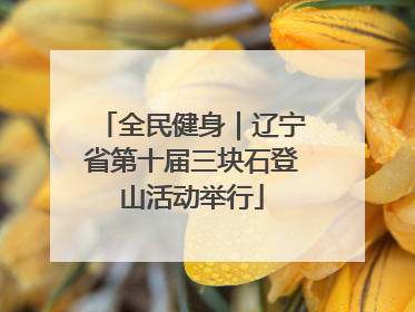 全民健身｜辽宁省第十届三块石登山活动举行