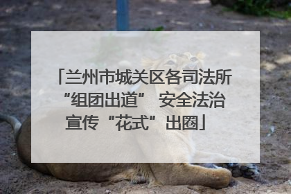 兰州市城关区各司法所“组团出道” 安全法治宣传“花式”出圈