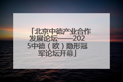 北京中德产业合作发展论坛——2025中德（欧）隐形冠军论坛开幕